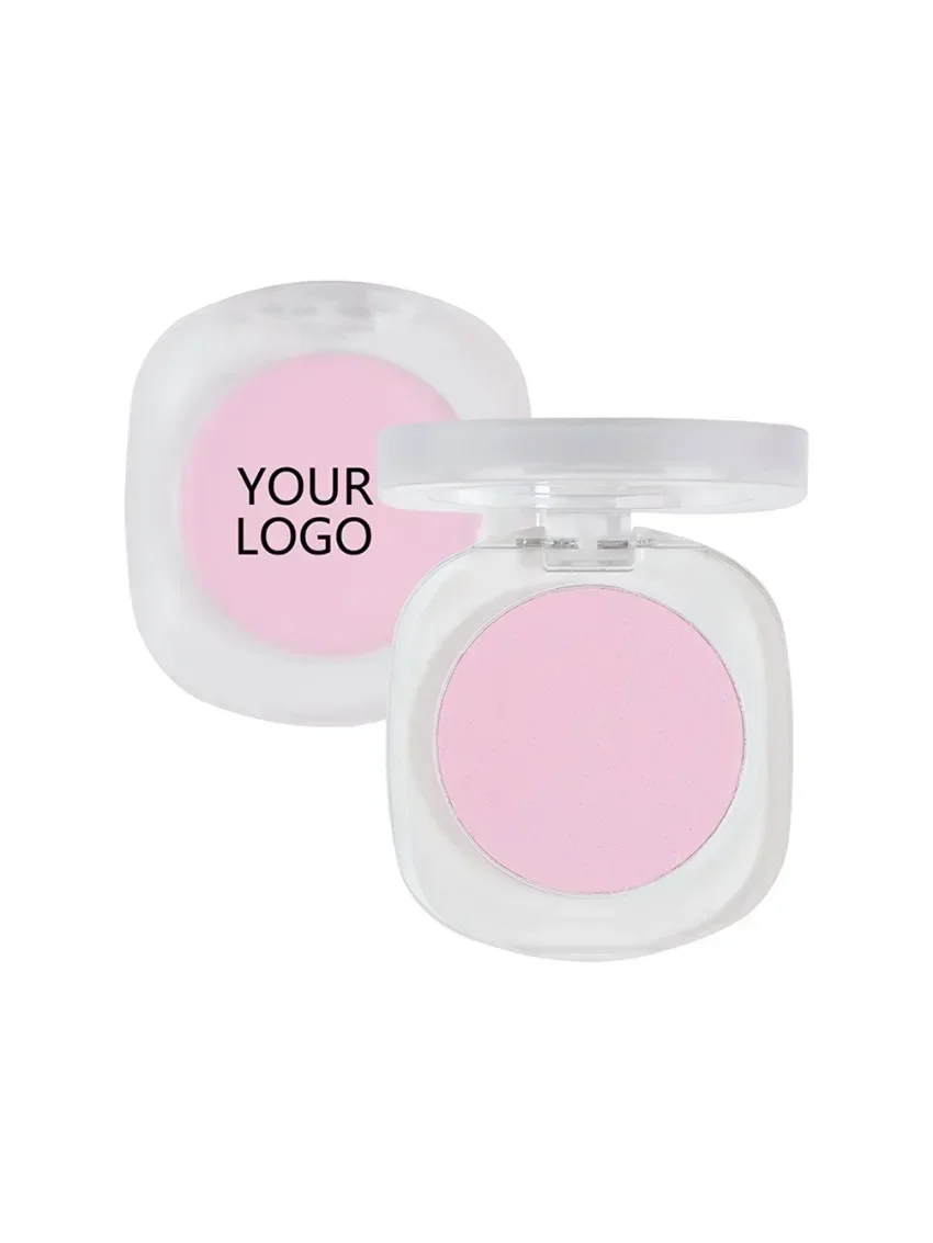 Blusher Powder Private Label Pigment Vegan Monochrome Fine Matte Brightening Blush Makeup Custom Logo Wholesale White Package 6
