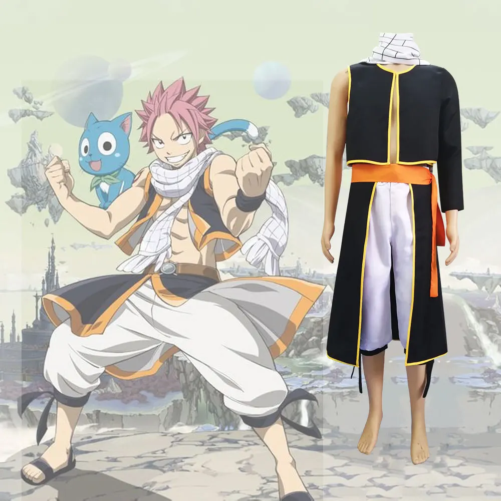 

Anime FAIRY TAIL Cosplay Etherious • Natsu • Dragneel Men Costume