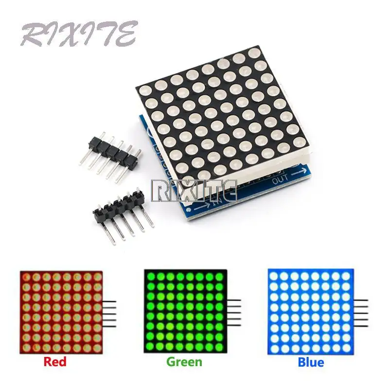 MAX7219-Dot-Matrix-Module-Microcontroller-Module-LED-Display-Module ...