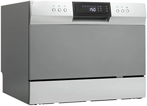 

DDW631SDB Countertop Dishwasher with 6 place Settings and Silverware Basket, LED Display, Energy Star