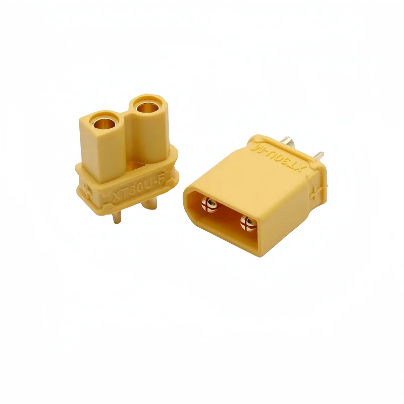 

XT30U-F/M lithium battery plug connector motor socket battery car male and female copper plated wholesale