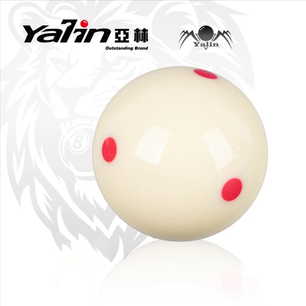 YALIN 6 Red Dots Practice Training Billiard Cue Ball 2-1/4"(57.2mm)