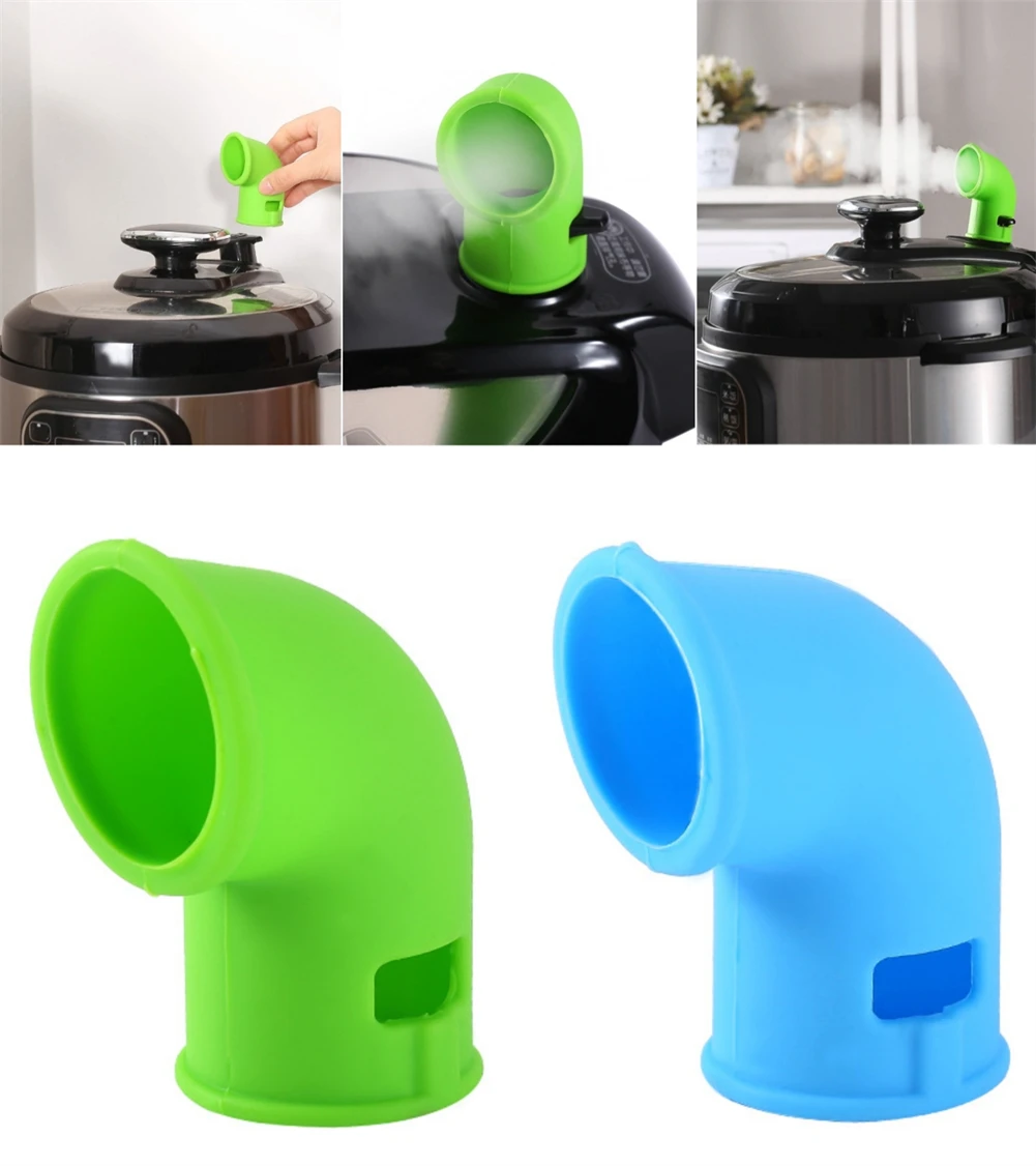 Silicone Steam Release Diverter Exhaust Pipe Tube For Pressure Cooker Pot Rotating Kitchen Silicone Release Pipe