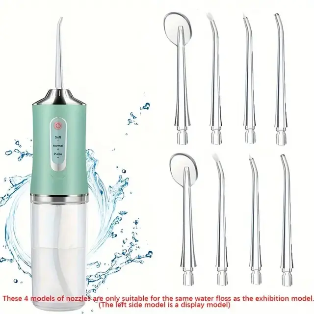 8 Pcs/Set Replaceable Oral Dental Nozzles for Oral Irrigator Dental Water Jet Water Pick Mouthwasher Flosser 1