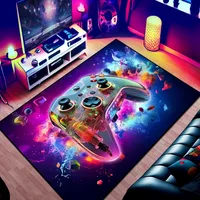 Gaming Area Rug Teen Boys Carpet 3D Transparent Gamepad Game Controller for Game Room Boys Girls Bedroom Playroom Floor Mat 1