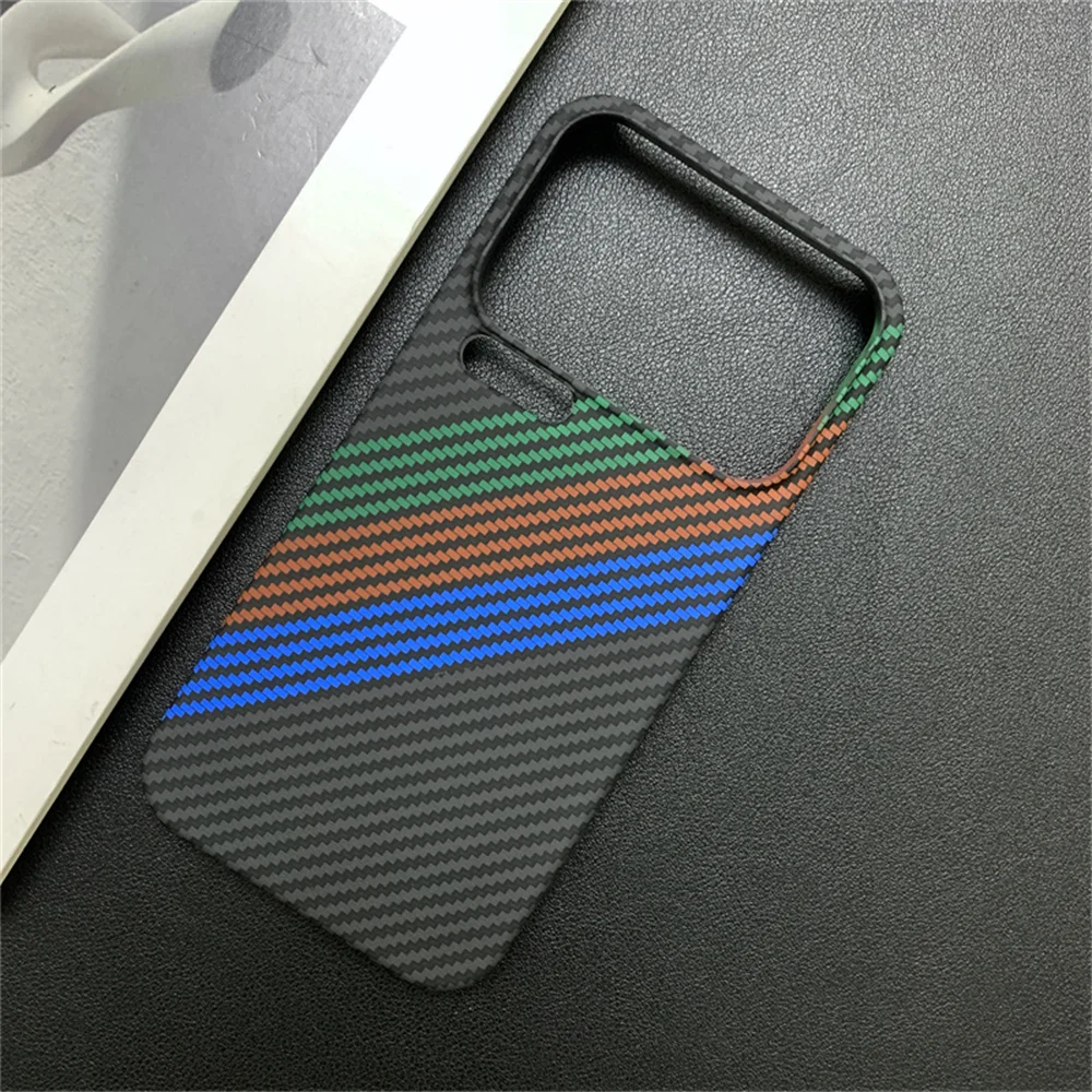 Vibrant Carbon Fiber Ultra Slim Phone Case - Protective Back Cover