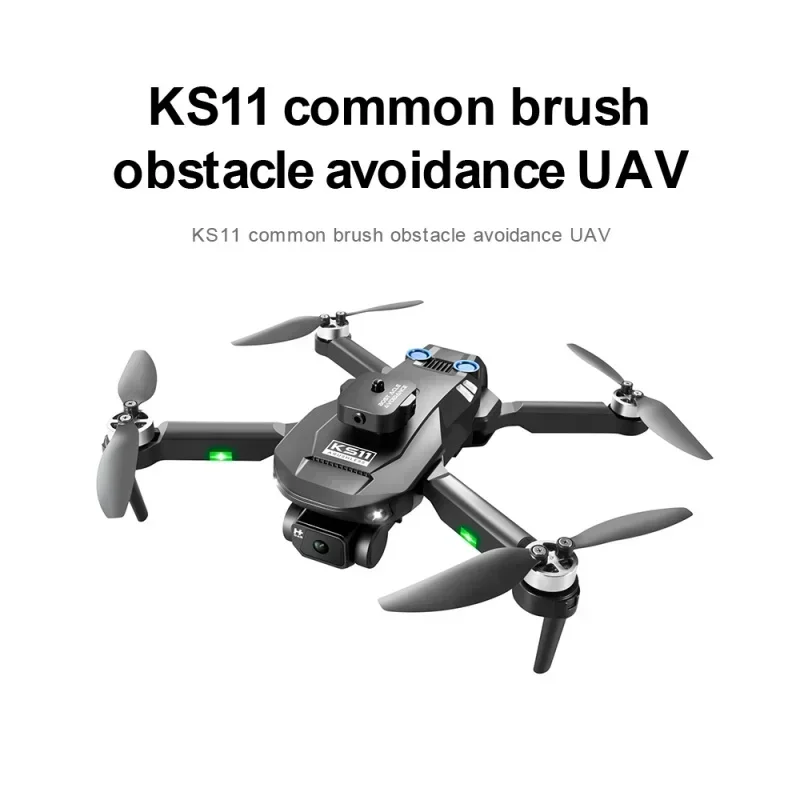 

4K Professional Dual Camera Obstacle Avoidance Optical Flow Positioning Brushless RC Dron Remote Control Helicopter KS11 Drone