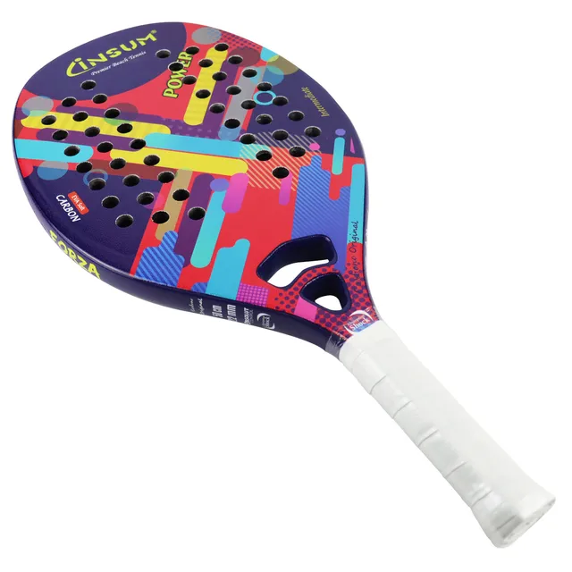 INSUM Full Carbon/Kevlar Beach Tennis Racket with EVA Soft Memory Foam Core Anole Racket Beach Tennis 3
