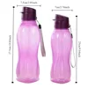 800/1100ML Plastic Water Bottle Large Capacity Leak Proof Flip Top Drink Bottle with Handle Strap Lightweight Travel Kettle 6