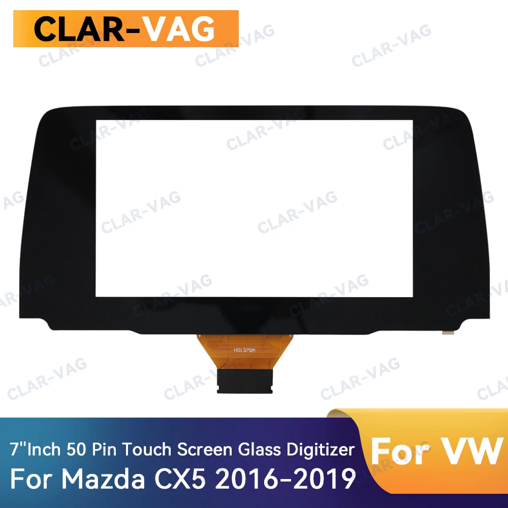 

7 Inch 50 Pin Touch Screen Glass Digitizer For Mazda CX 5 2017 2018 2019 2020 2021 Car DVD Player Navigation Radio Parts