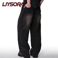 Quatre saisons américain rétro noir Baggy jambe large jean coréen étudiant décontracté droit ample Denim pantalon gris bleu jean unisexe 4