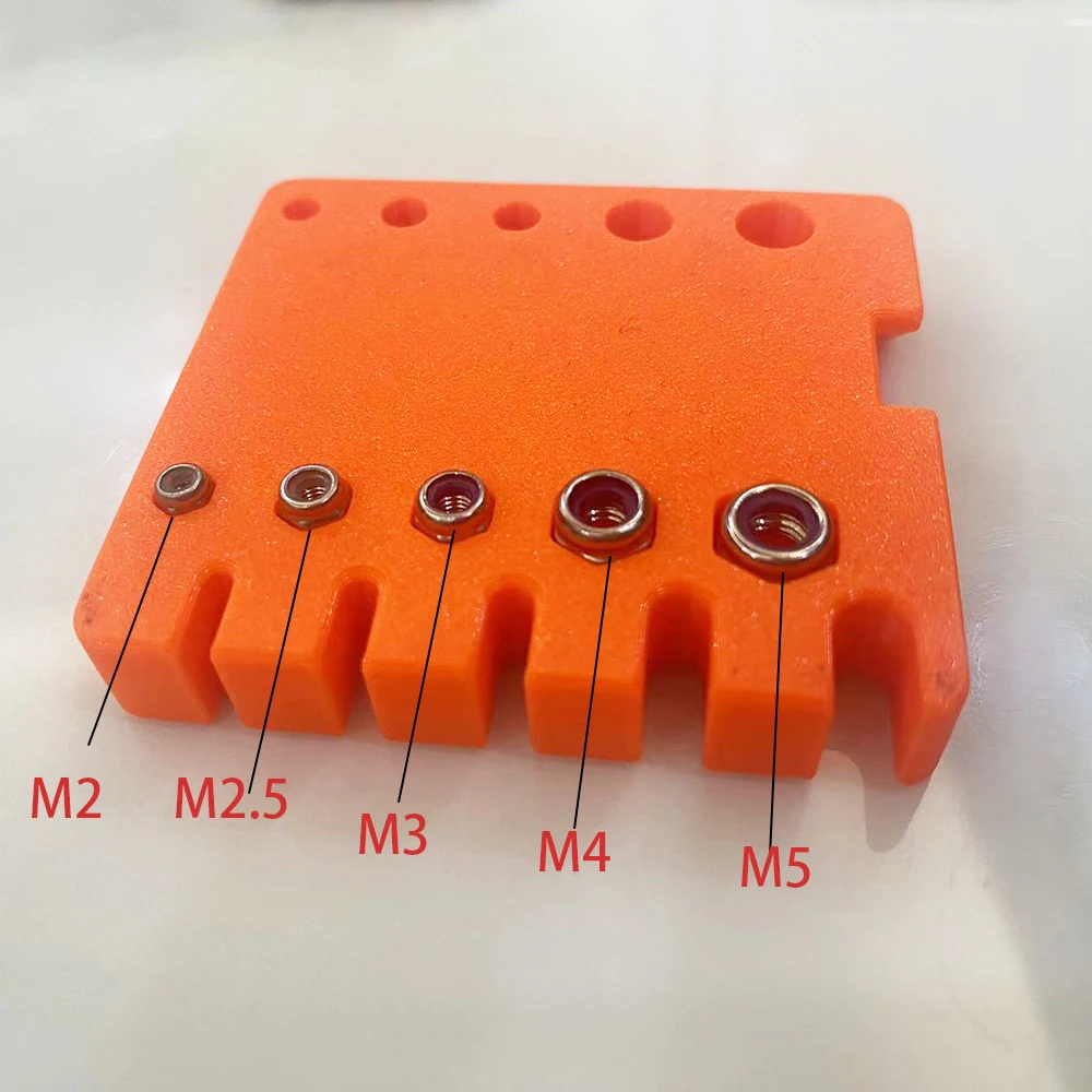 1pc Metric M2-M5 Length to 50mm Bolts Nuts Screws Size Easy to Read Multi-functional Measuring Tool petg 3D Printed stainless steel screws screw bolt nut set screw washer nut kit hexagon socket head cap screw