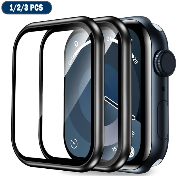 Screen Protector For Apple Watch Series 9-8-7-6 5 4 Se ultra-2 49mm 41mm 45mm 40mm 44mm 3D (Not Tempered Glass) Film Accessories 2