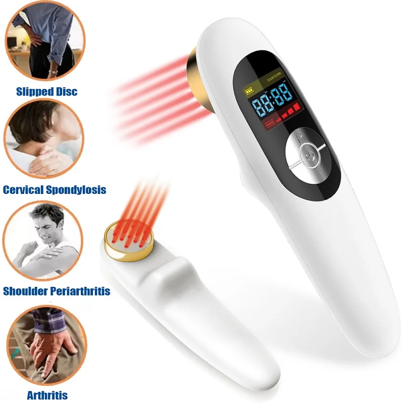 

808nm Cold Laser Pain Relief Machine Low Level Light Therapy Wound Healing Human and Veterinary Arthritis Treatment LLLT