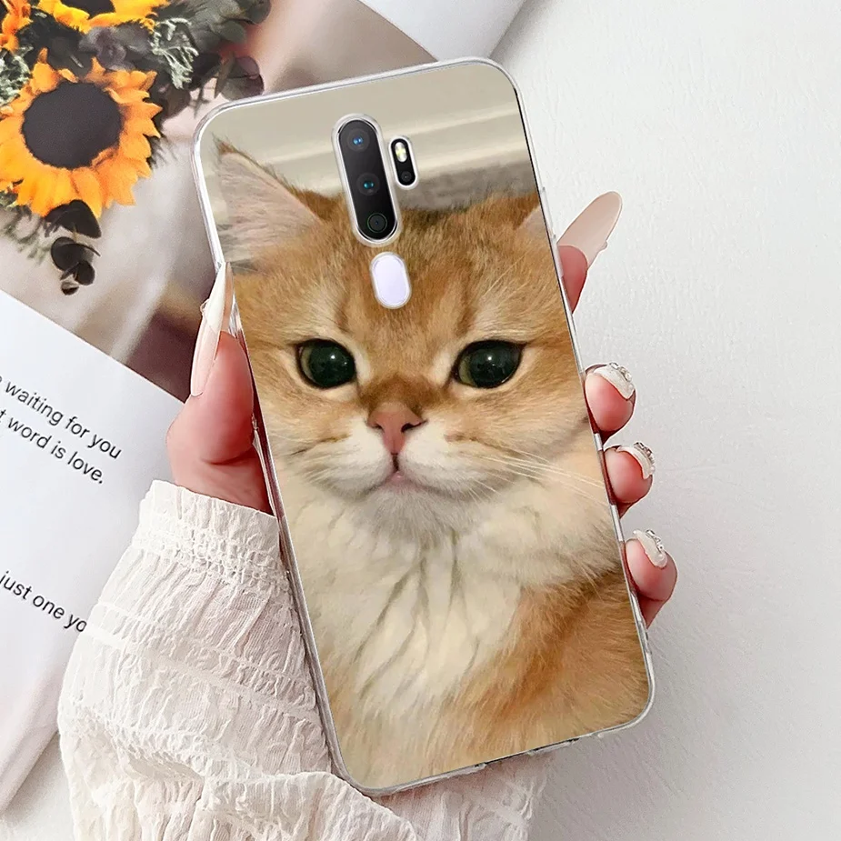 Cute Cat Luxury Painted Soft Slim Phone Case - Stylish Protective Cover