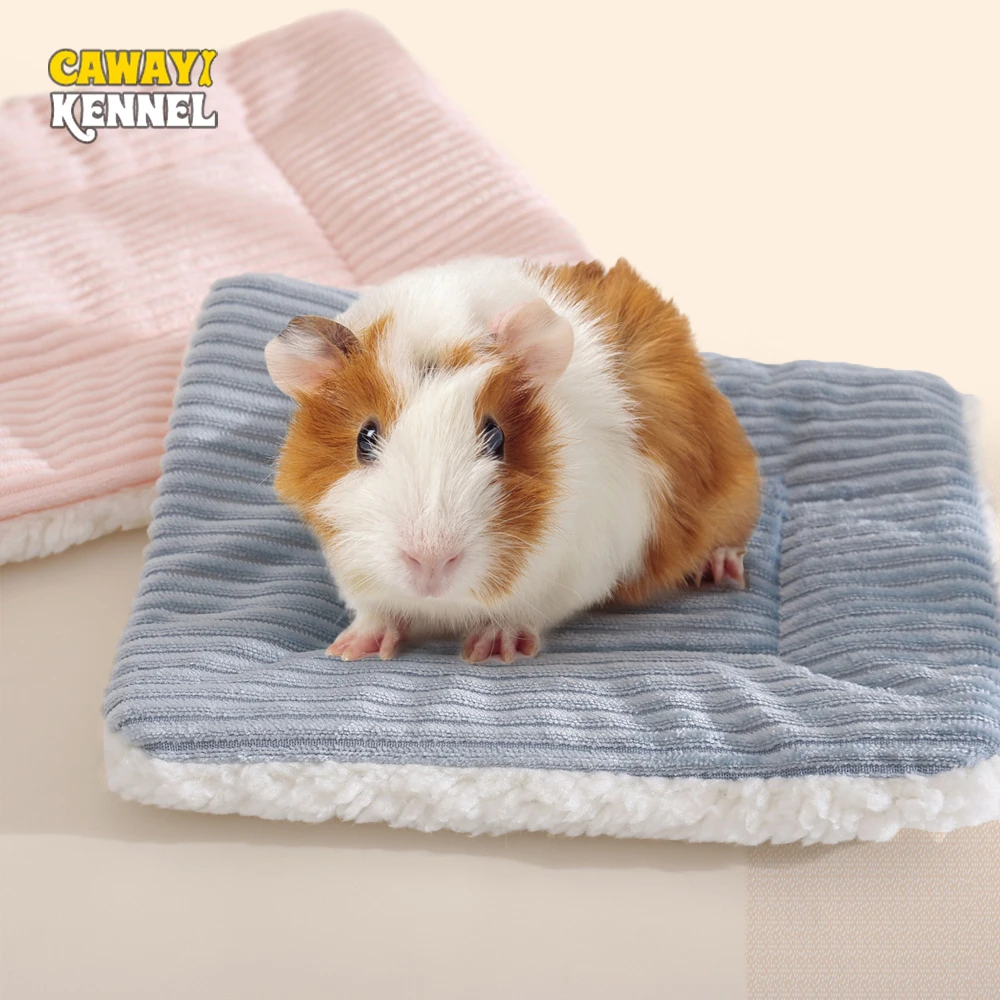 Pet Sleeping Mat Warm Autumn Winter Fleece Bed Soft Mat for Small Animal Hedgehog Hamster Rabbit Bird