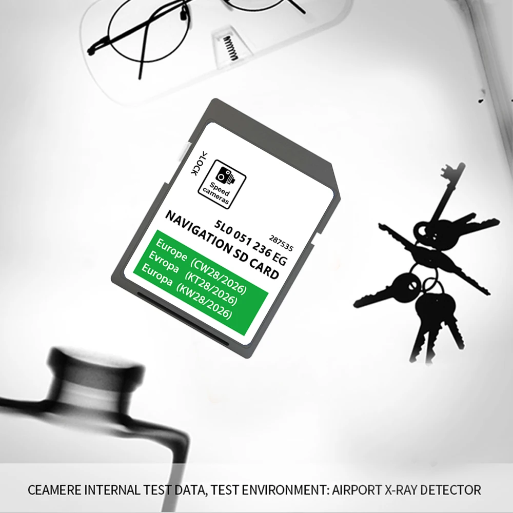 32GB Amundsen MIB2 Navi SD Card Europe 5L0051236EG 2026 Discover Media for Skoda Octavia Superb Fabia Rapid Yeti Car