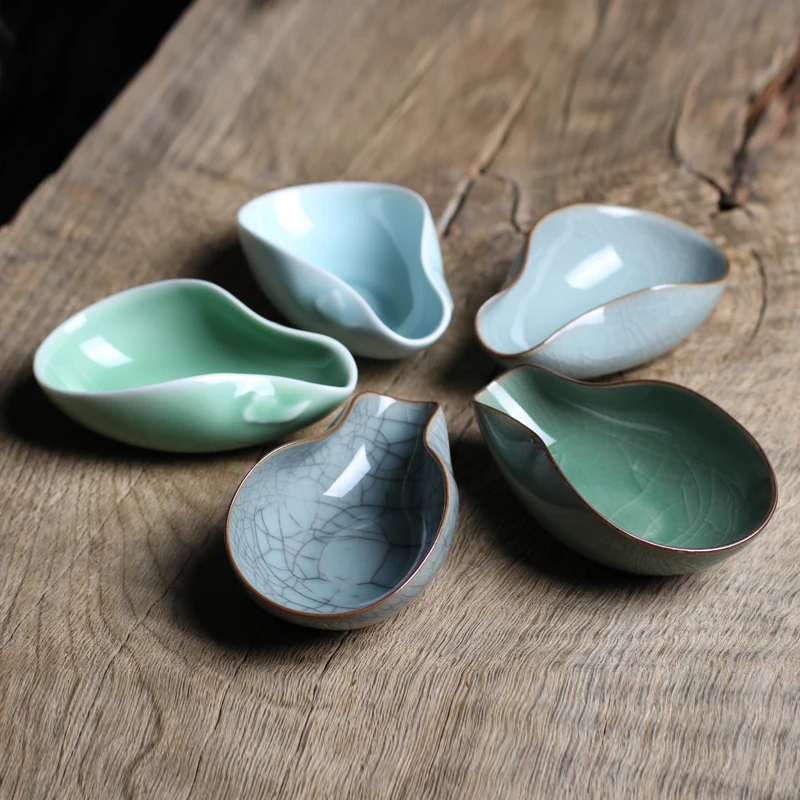 

[GRANDNESS] Longquan Celadon Cha He подставка для чая Ge Yao Di Yao фарфоровый чайный аксессуар Huangshan Maofeng