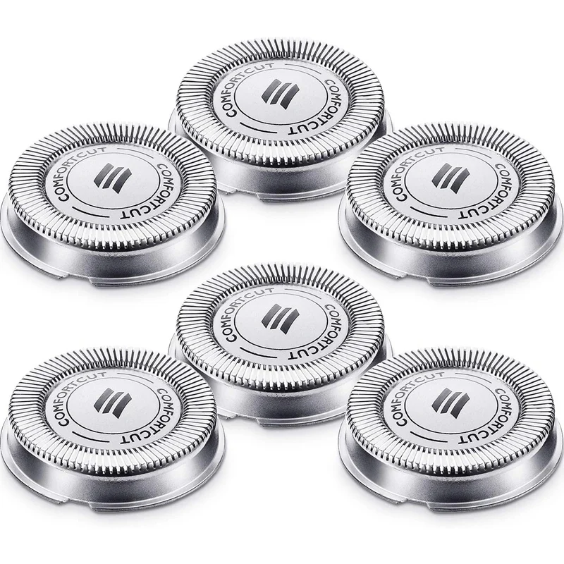 

6 шт./упаковка, сменные головки для электробритвы Philips 1000, 2000, 3000