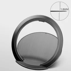 Magnetic Finger Ring Mobile Phone Stand Holder - Cute and Versatile Design (Yellow)