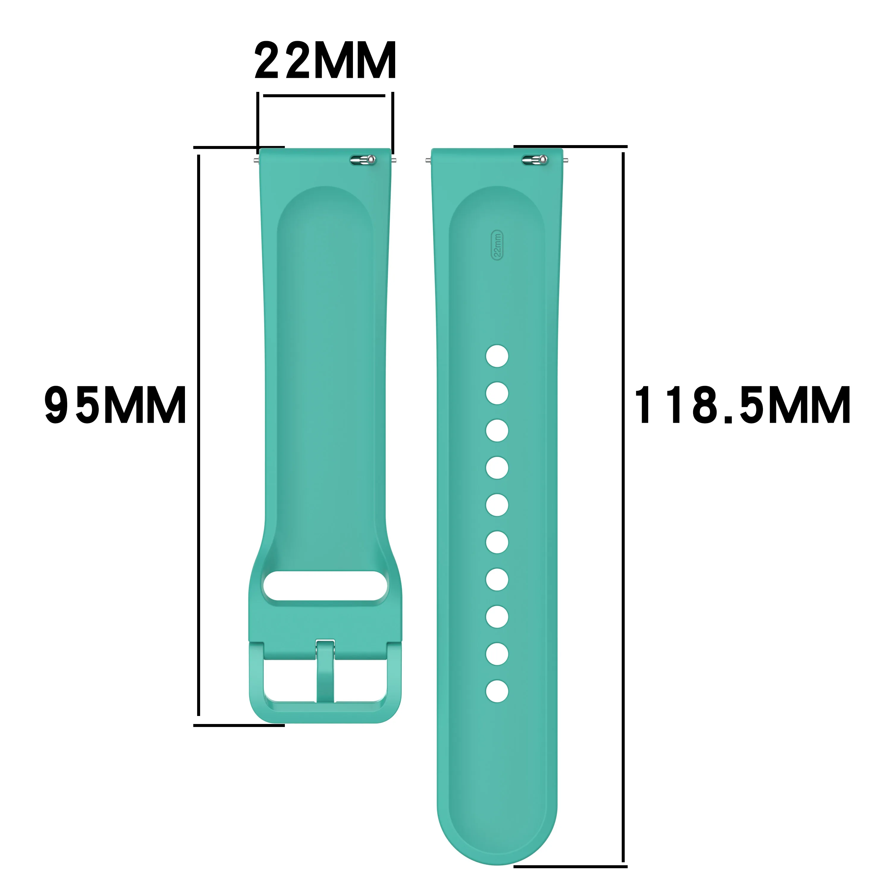 Silicone Sport Watchband with Case