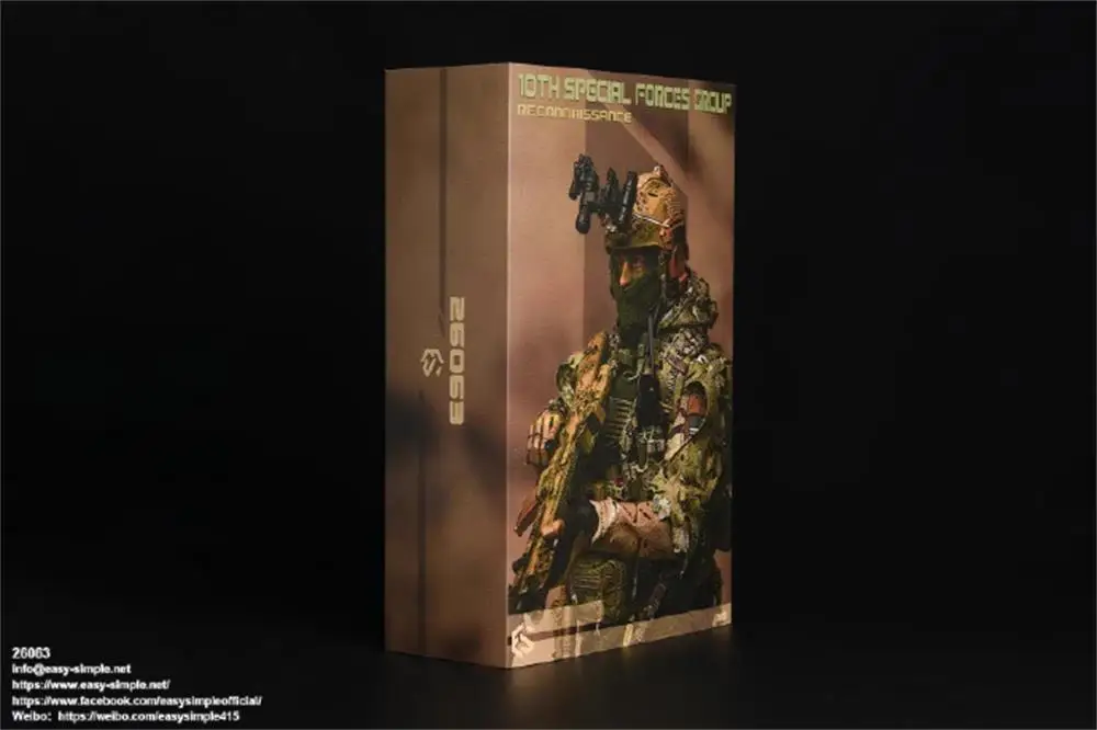 

Easy&Simple 1/6th ES 26063 US. 10th SFG Special Force Group Full Set Moveable Action Figure Gift For Fans Collect