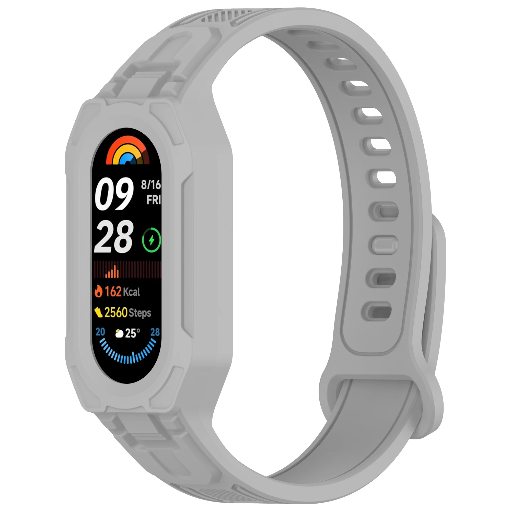Enhanced Sport Bracelet Wristband with Silicone Strap and Case