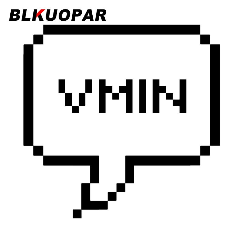 

BLKUOPAR Vmin Car Sticker Sunscreen Scratch-Proof Vinyl Original Decal Personality Waterproof Helmet Air Conditioner Decoration