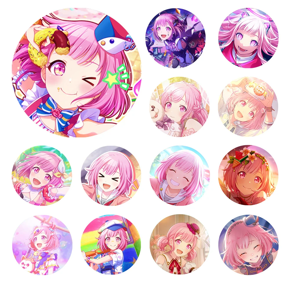 【hani】O2asis スホ バッジ 32/44/58mm Music and Rhythm Games Brooches Anime Project