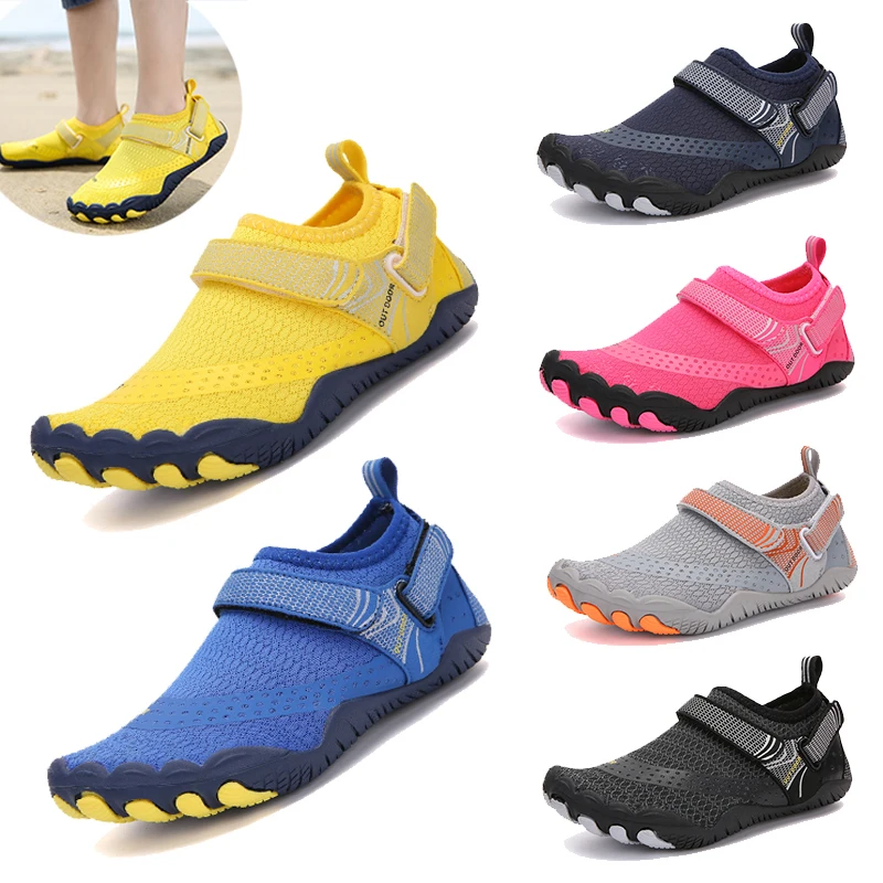 Kids Aqua Barefoot Water Shoes Quick-Dry Boys Girls Swimming Beach Sneakers Children Diving Surfing Boating Wading Sports Shoes