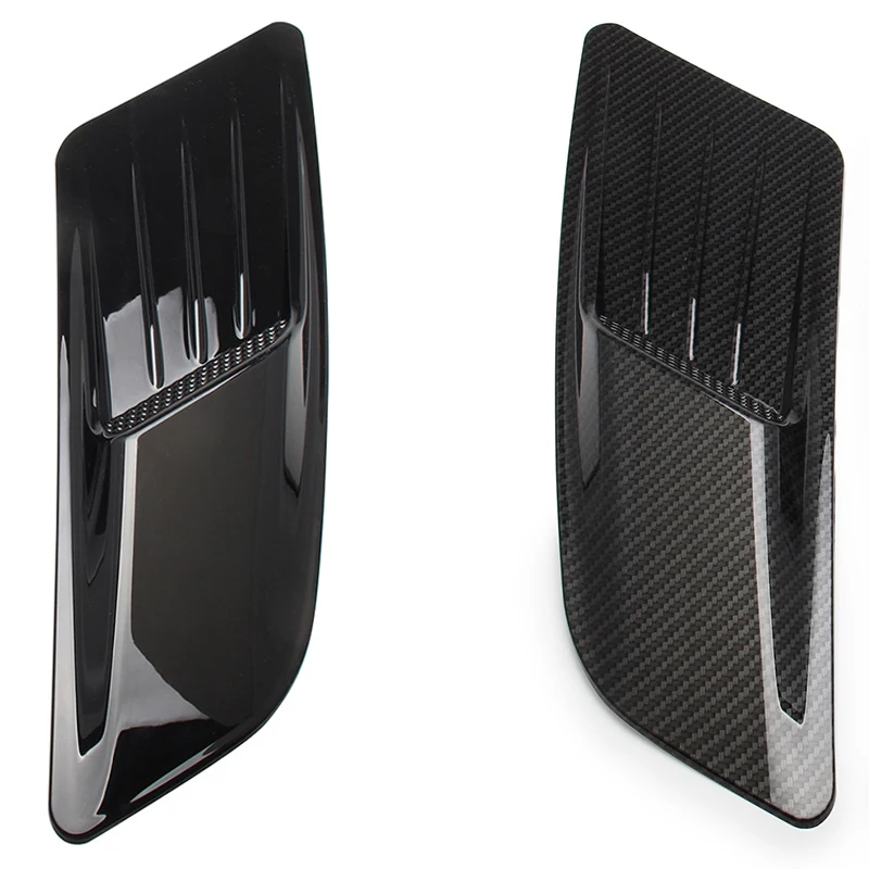 

Universal Carbon Fiber Car Decorative Cell Air Aerodynamic Flow Intake Hood Scoop Bonnet Vent Cover Stickers Decoration Styling