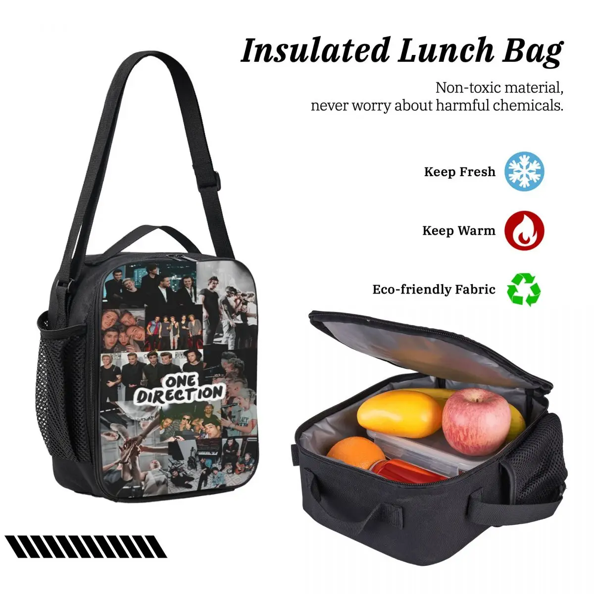 1D Boys Group One Directions Kids Backpack Lunch Box Pencil Boxes for Boys Girls Backpacks School bag Bookbag Set 4