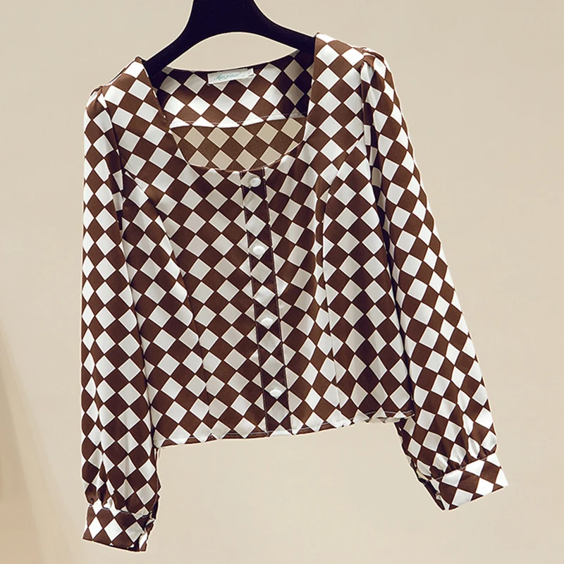 

Women Shirts Office Lady Blouse Tops Black Long Sleeve 2022 Spring Korean Fashion Woman Shirt New