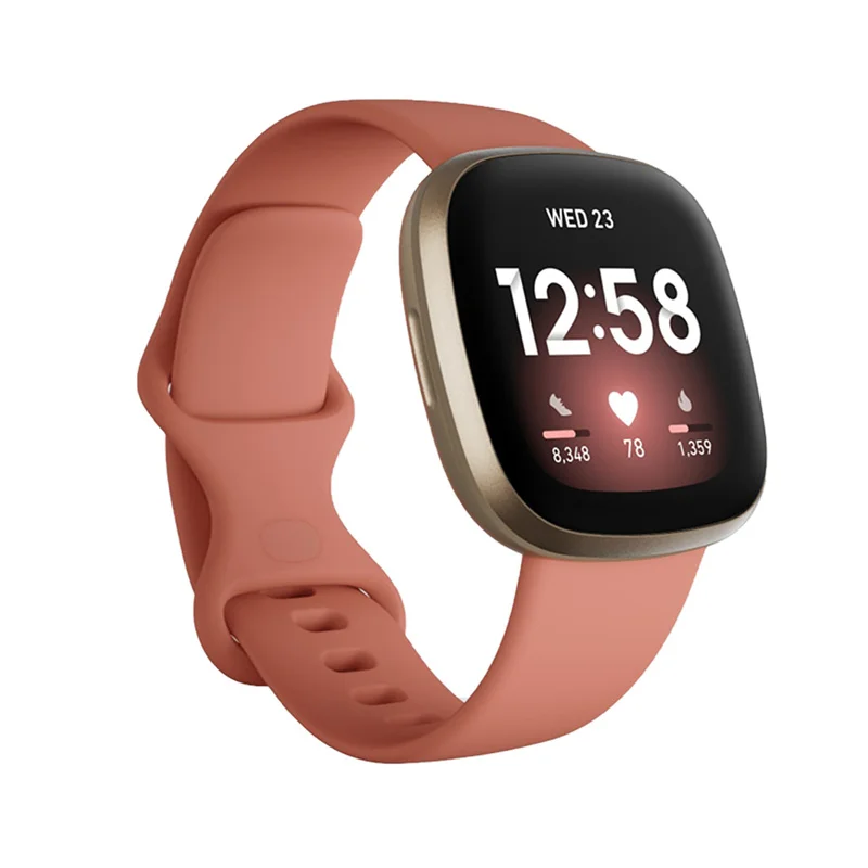 Versa 3 & Sense Silicone Sport Watch Band - Soft Strap Bracelet Accessory
