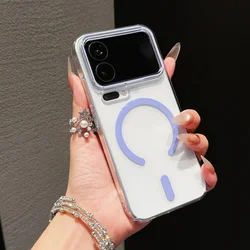 Transparent Ultra Thin Matte Hard PC Phone Case with Magnetic Wireless Charging Compatibility - Xiaomi 17 pro (Purple)