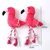 Pet Dog Squeaky Toys Interactive Cartoon Animal Flamingo Shape Dog Chew Toy Training Products Puppy Sound Toys For Small Meduim 3