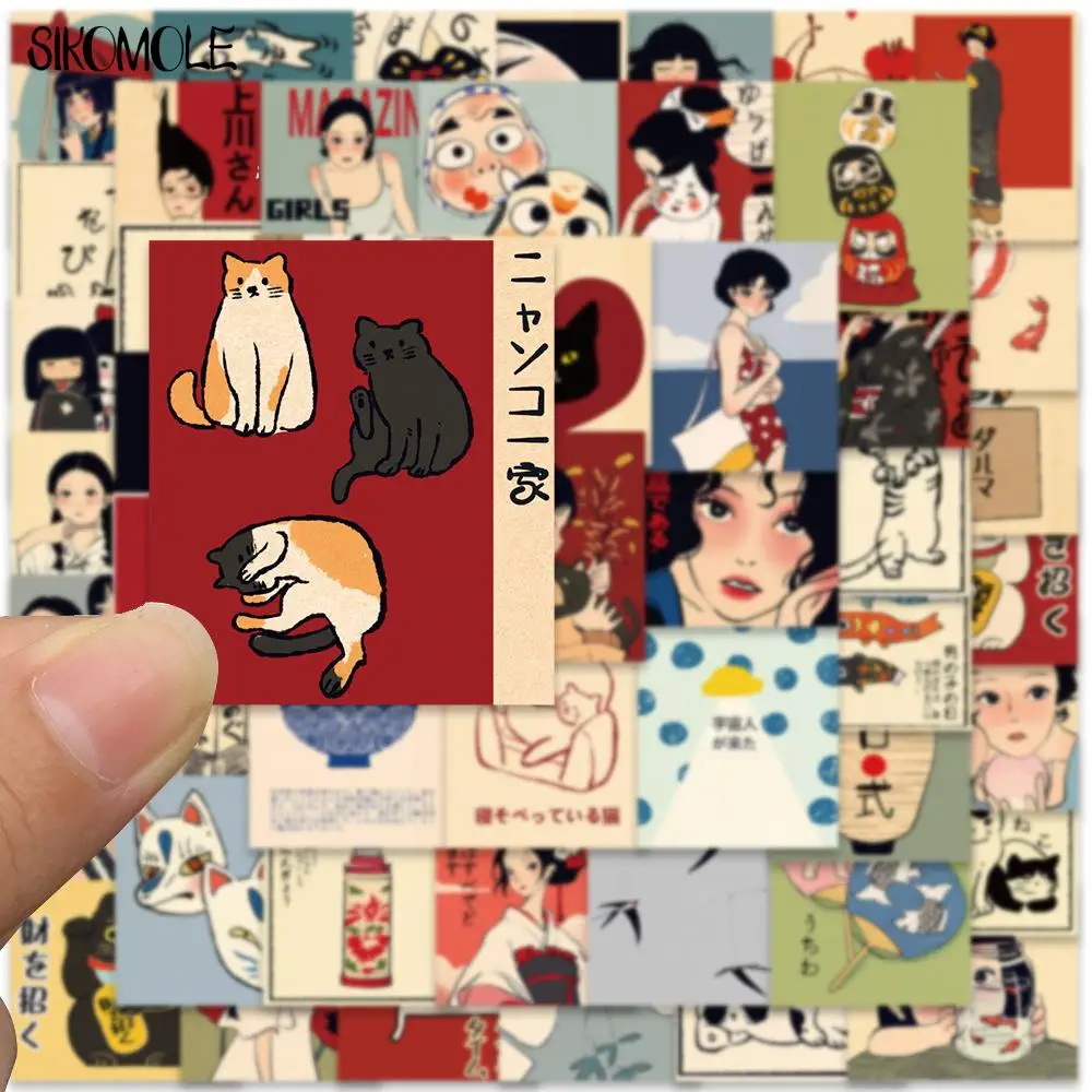 10/30/50PCS Cartoon Spring Day Japanese Style Graffiti Stickers Kawaii DIY Travel Luggage Guitar Fridge Laptop Sticker Kid Decal 3