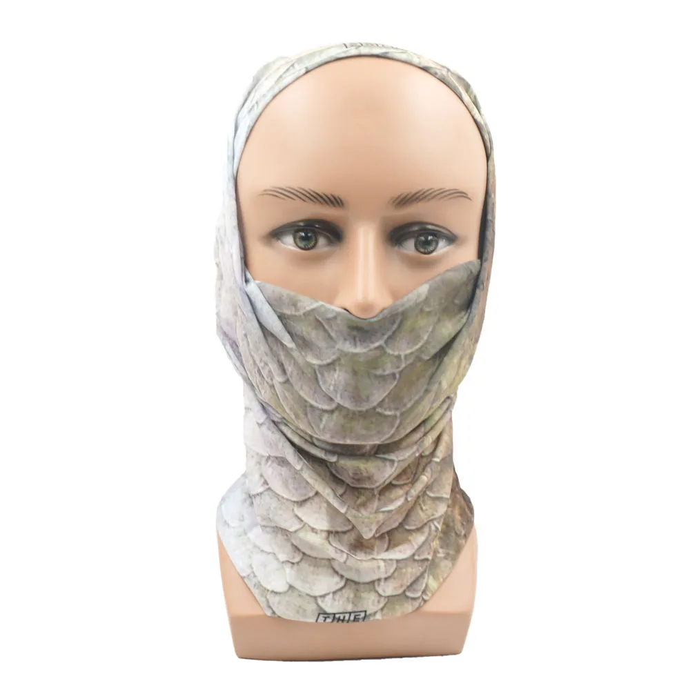 Description Picture 6 of itemFish Scales Pattern Neck Gaiter Mask Men Women Outdoor Sport Seamless Tube Bandana Headband Balaclava Cycling Scarf Fishing Fac