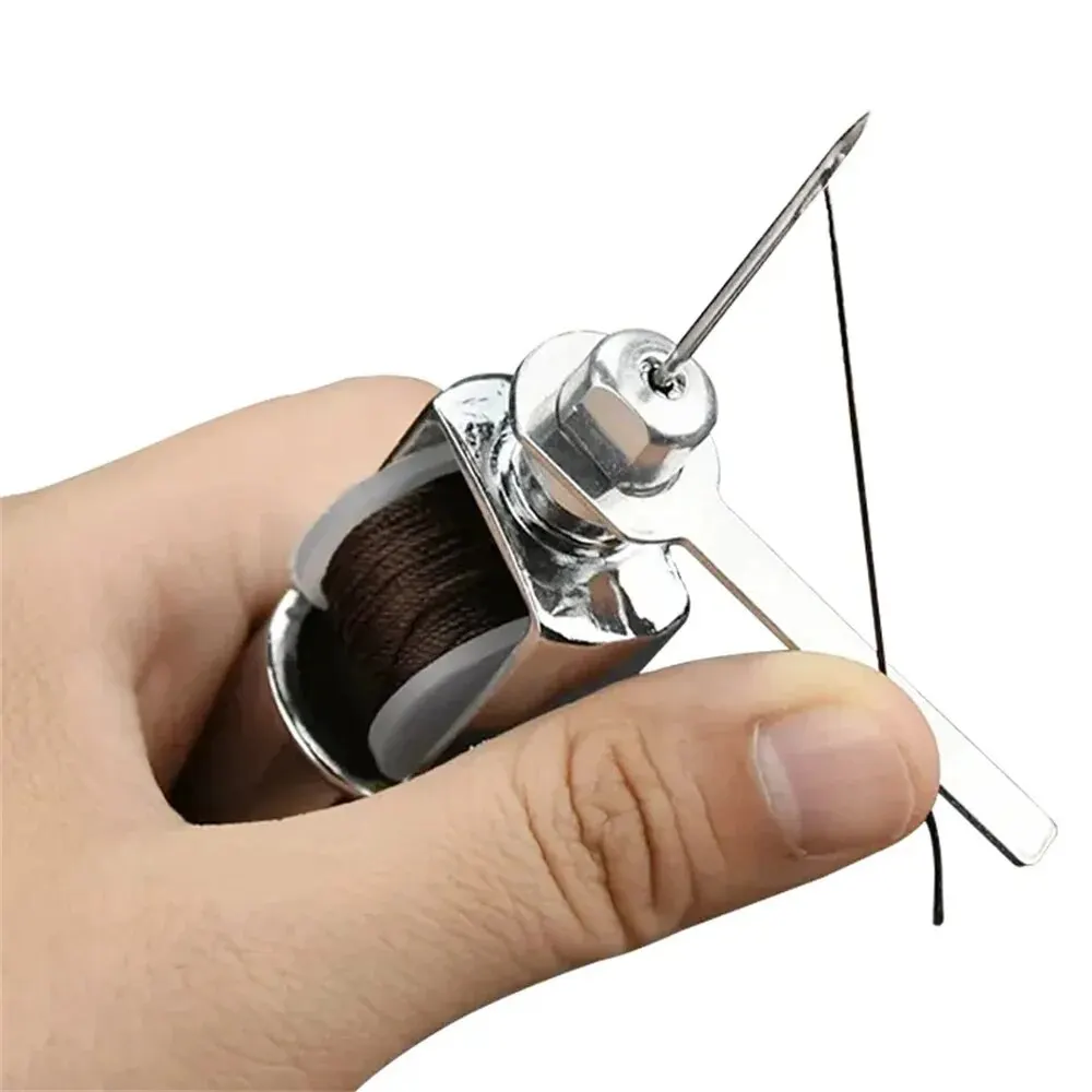 DIY Leather Sewing Awl Kit Waxed Thread Hand Sewing Tools Leather Craft Edge Stitching Belt Strips Shoemaker Canvas Repair Tools Leather Sewing Kit