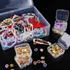 Bead Organizer Box 30Pcs Small Clear Plastic Bead Storage Containers with Hinged Lid for Storage of Small Items Crafts Jewelry 5