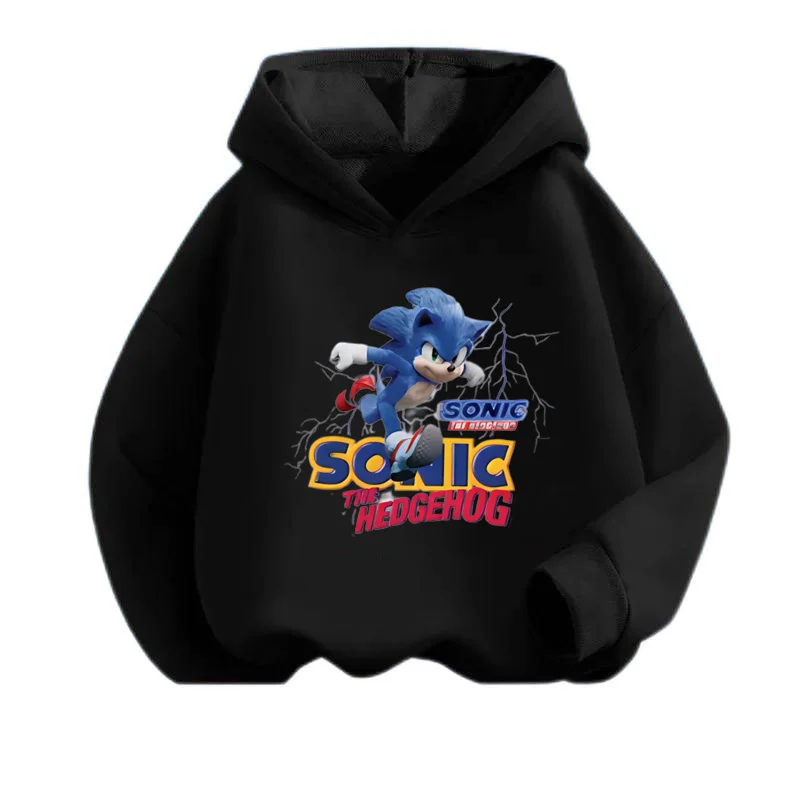 thumbnail image 1 of Sudadera con capucha Sonic Tops de 2 a 12 años, ropa de primavera 2024 para bebés, ropa de abrigo, sudadera para niños y niñas, ropa para madres y niños, 1 of 5