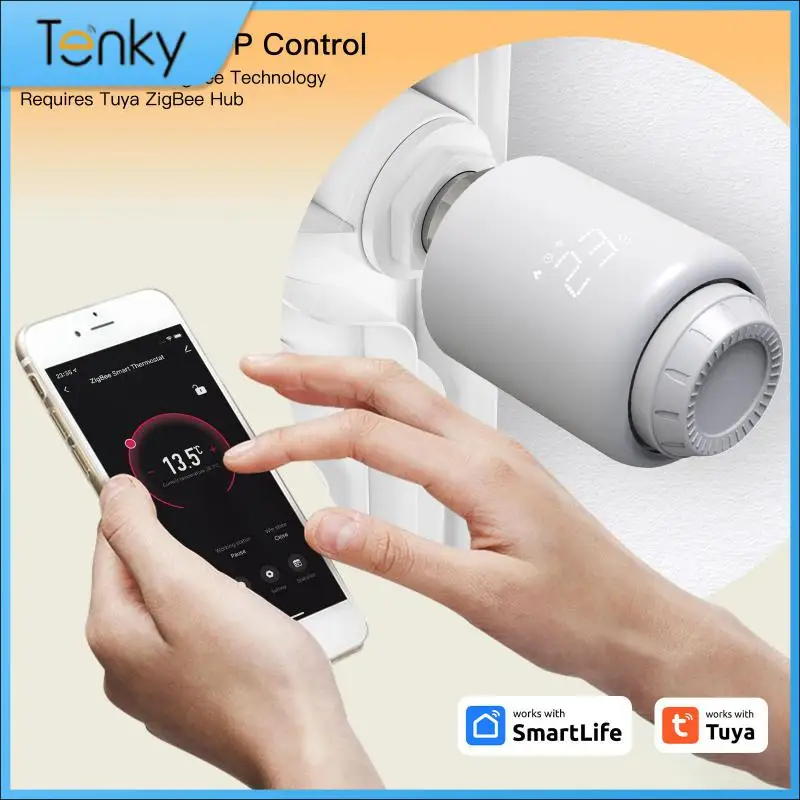 

Умный термостатический клапан радиатора Tuya, приводы для умного дома, термостат для подогрева, регулятор температуры Alexa Home