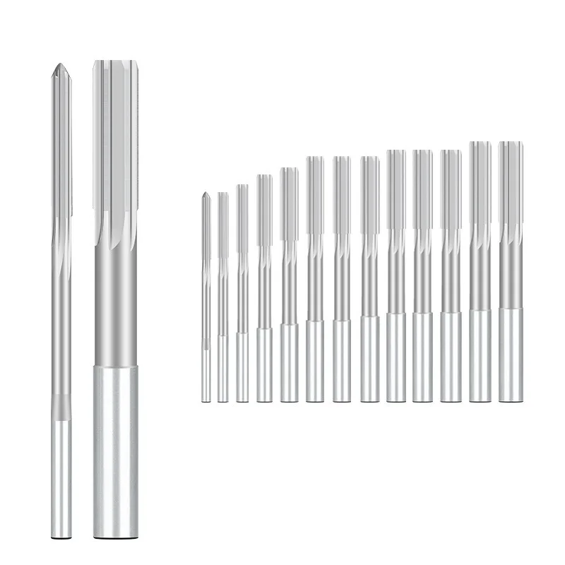 Smith Machine 10-Piece HSS H8 Straight Shank Machine Reamer Set - Sizes ...