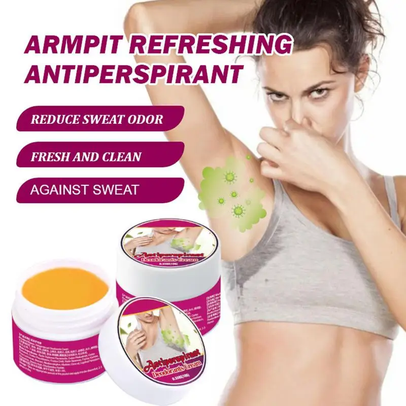NEW 10g Body Odor Sweat Deodor Cream For Man And Woman Removes Armpit Odor And Sweaty Lasting Aroma Skin Care Cream
