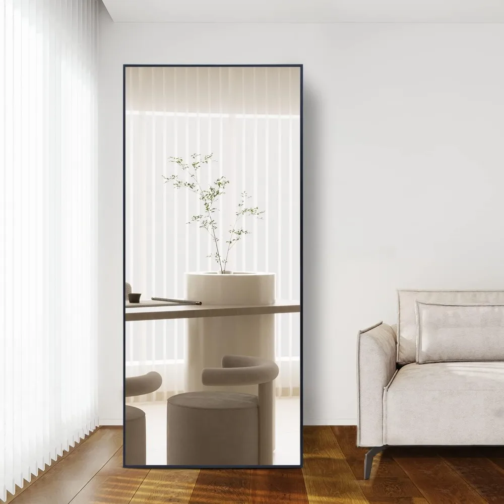 Full-length floor mirror with stand - close-up frame