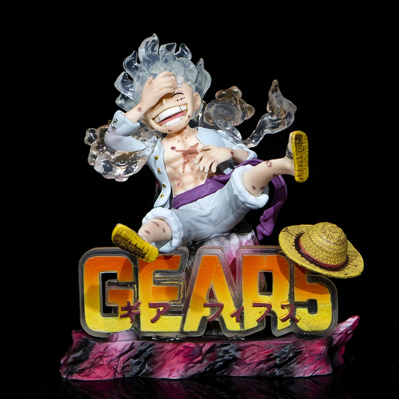 thumbnail image 1 of Figura de anime One Piece Luffy Gear 5 Sun God Nika 17 cm, figura de acción de PVC, estatua, modelo coleccionable, muñeca, juguetes para niños, regalo, 1 of 5