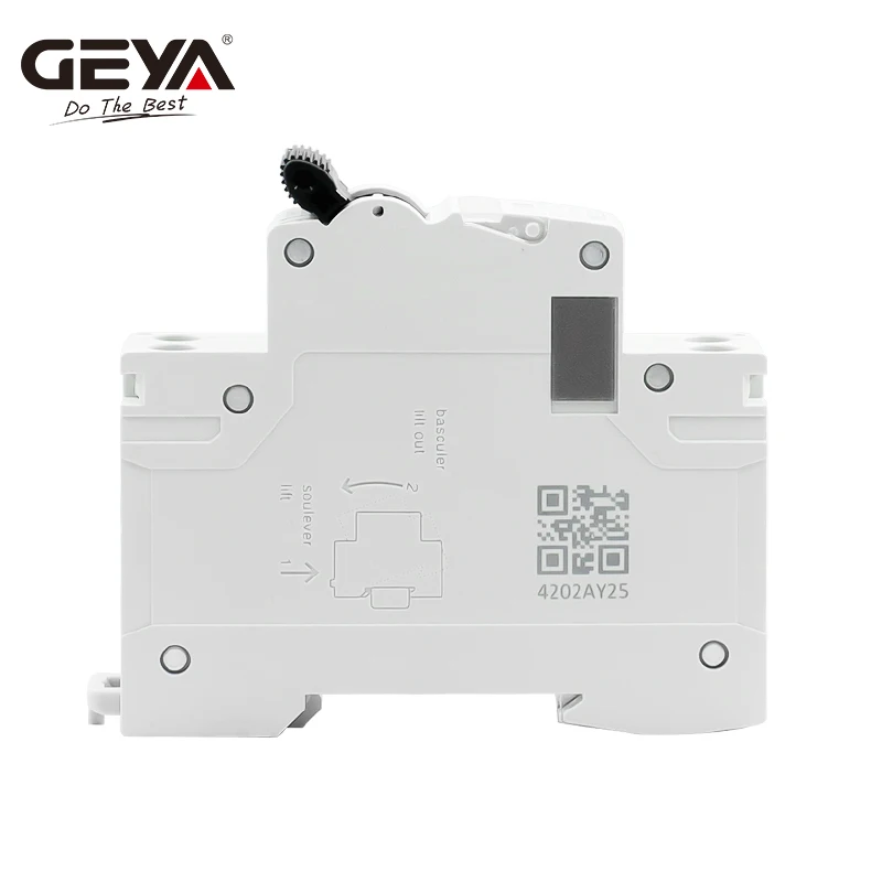 GEYA GYM9N 1P+N MCB 6A 10A 16A 20A 25A 32A 40A 220V AC Circuit Breaker 6KA C Curve  B Curve