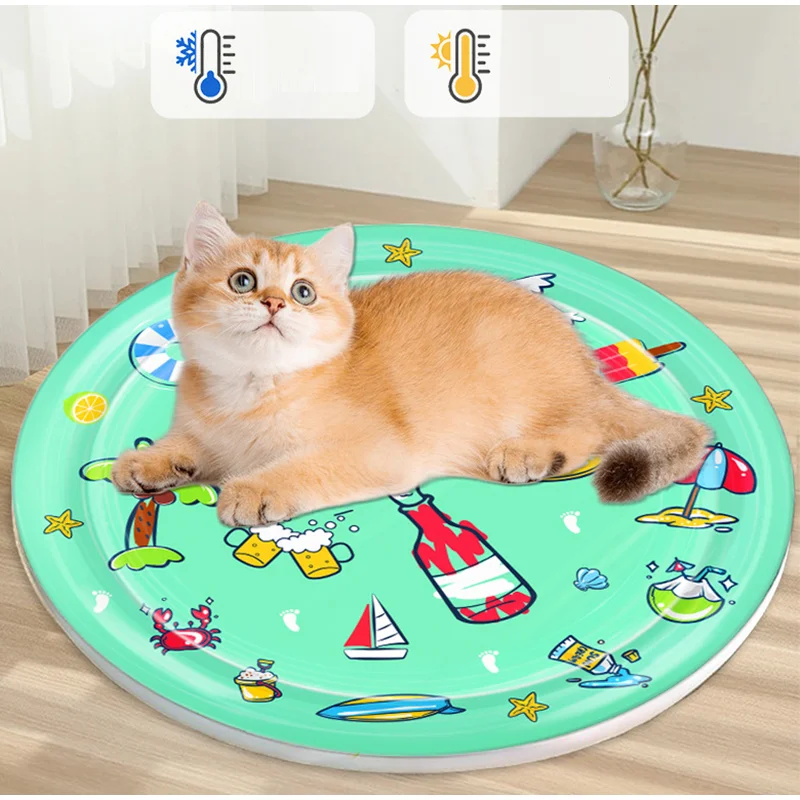 Tapis rafraîchissant pour chien et chat matelas d'eau été_voghion.com
