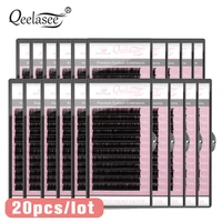 Qeelasee 20pcs/lot 0.03 mink volume eyelash extension false individual eyelashes premium mink cilia lashes makeup eyelashes 1