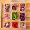 Frozen Food Fruit Storage Box Portable Compartment Refrigerator Freezer Organizers Sub-Packed Meat Onion Ginger Clear Crisper 5